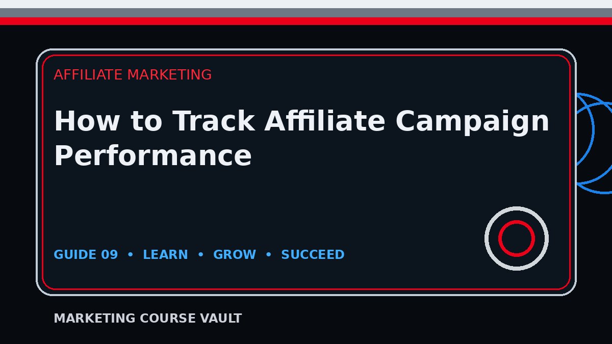How to Track Affiliate Campaign Performance