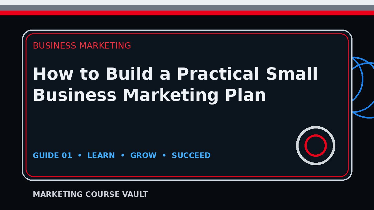 How to Build a Practical Small Business Marketing Plan