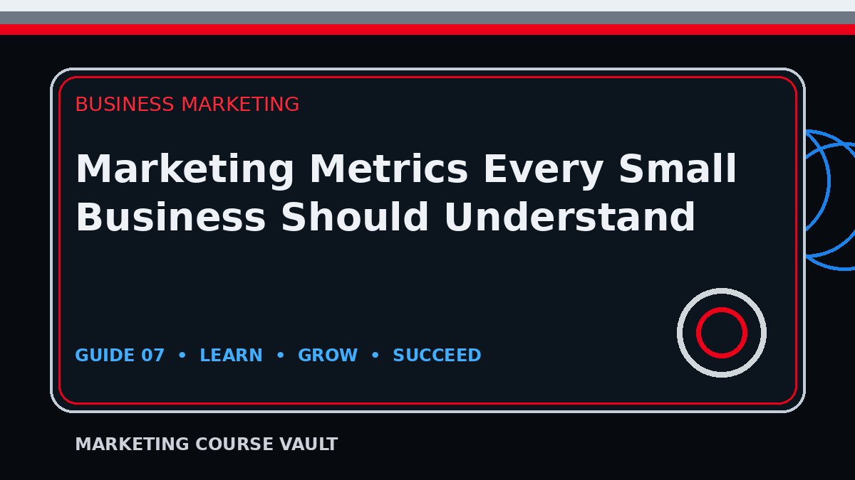 Marketing Metrics Every Small Business Should Understand