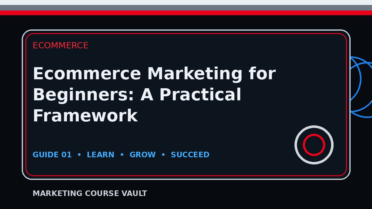 Ecommerce Marketing for Beginners: A Practical Framework
