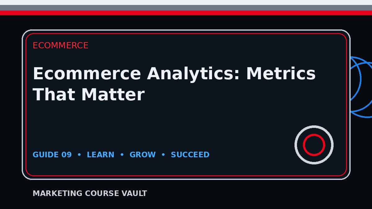 Ecommerce Analytics: Metrics That Matter