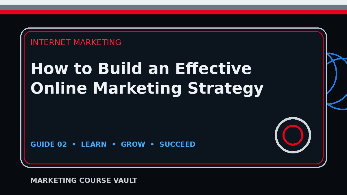 How to Build an Effective Online Marketing Strategy