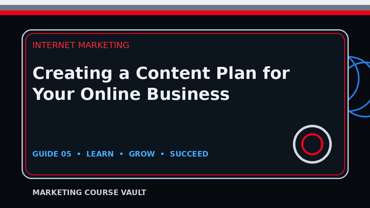 Creating a Content Plan for Your Online Business