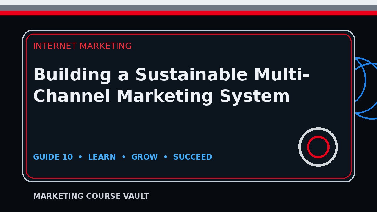 Building a Sustainable Multi-Channel Marketing System