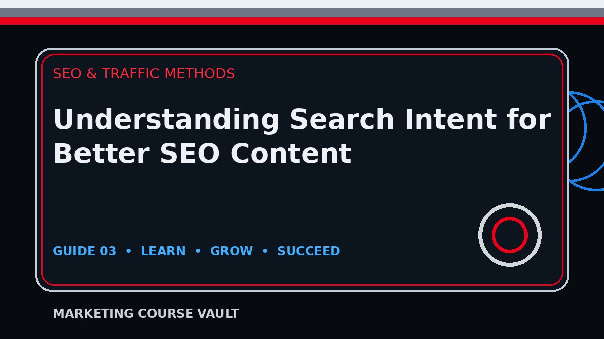 Understanding Search Intent for Better SEO Content