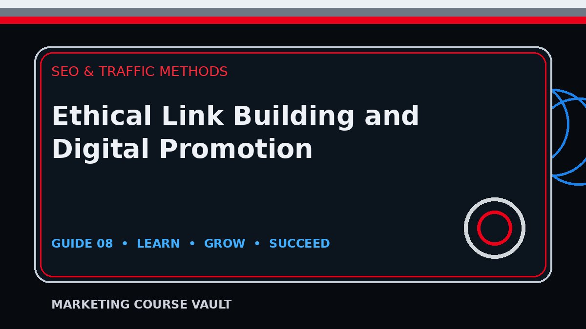 Ethical Link Building and Digital Promotion