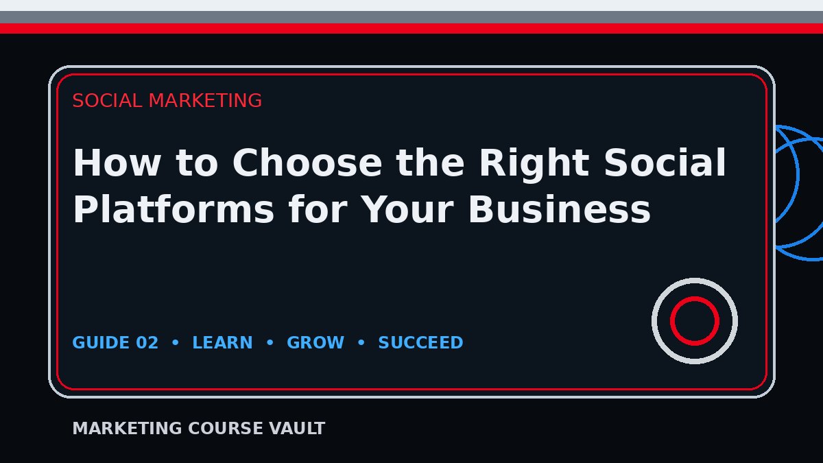 How to Choose the Right Social Platforms for Your Business