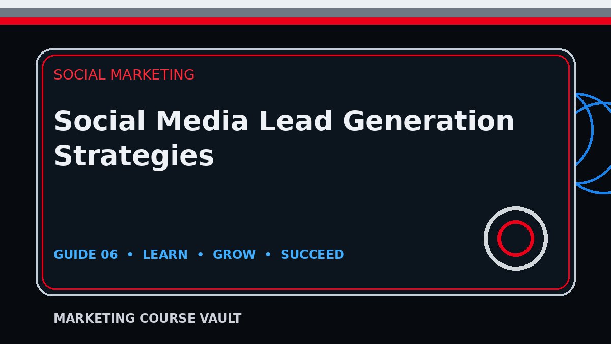 Social Media Lead Generation Strategies